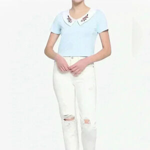 Disney Princess Disney Beauty & The Beast Rose Collared Top Size Medium